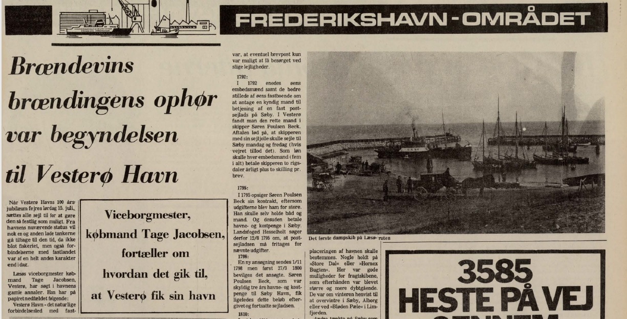 Tage Jacobsens artikel i Frederikshavns Avis 1972