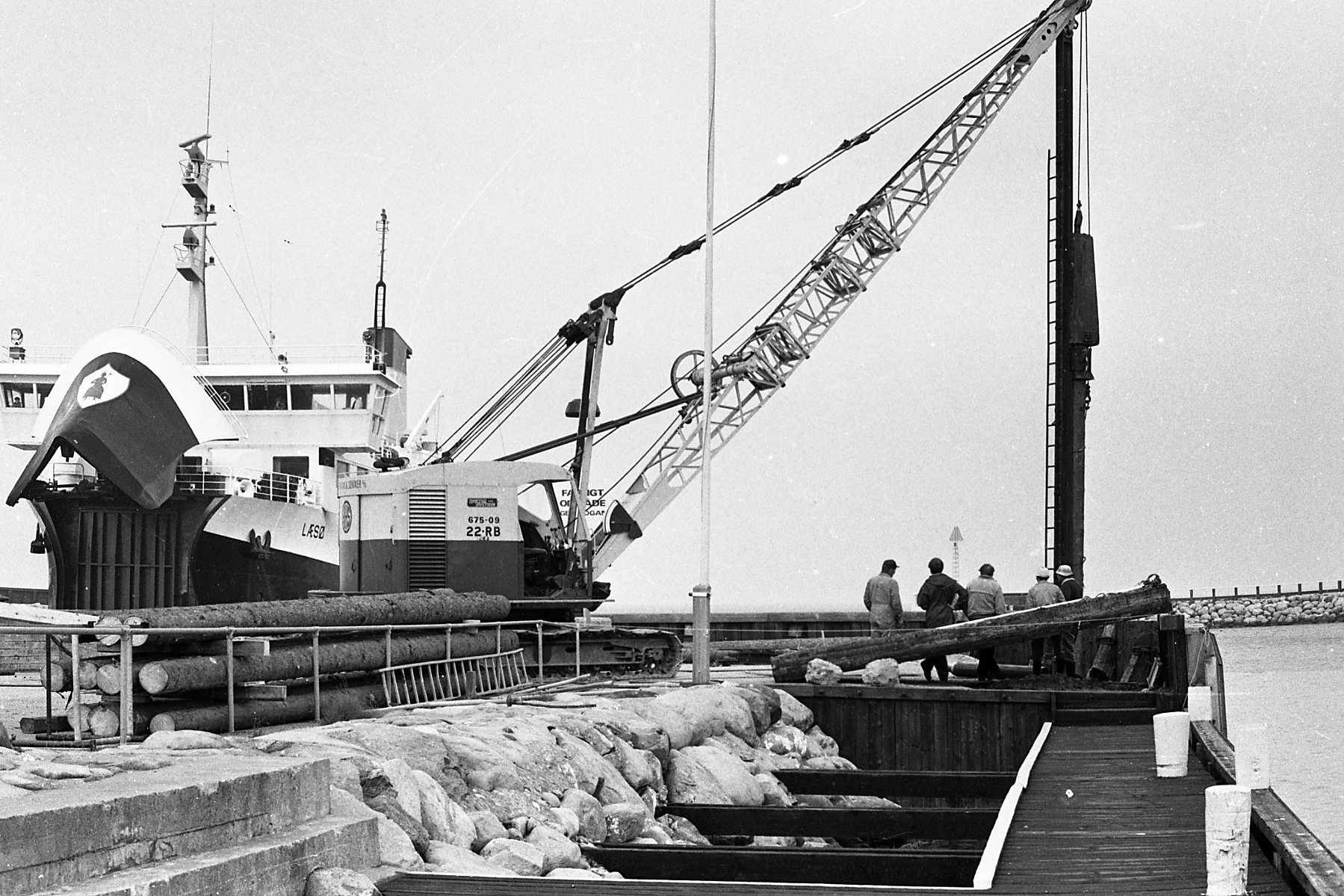 Vesterø Havn udvides foto Bernth Christensen, Læsø Museumsforening.jpg