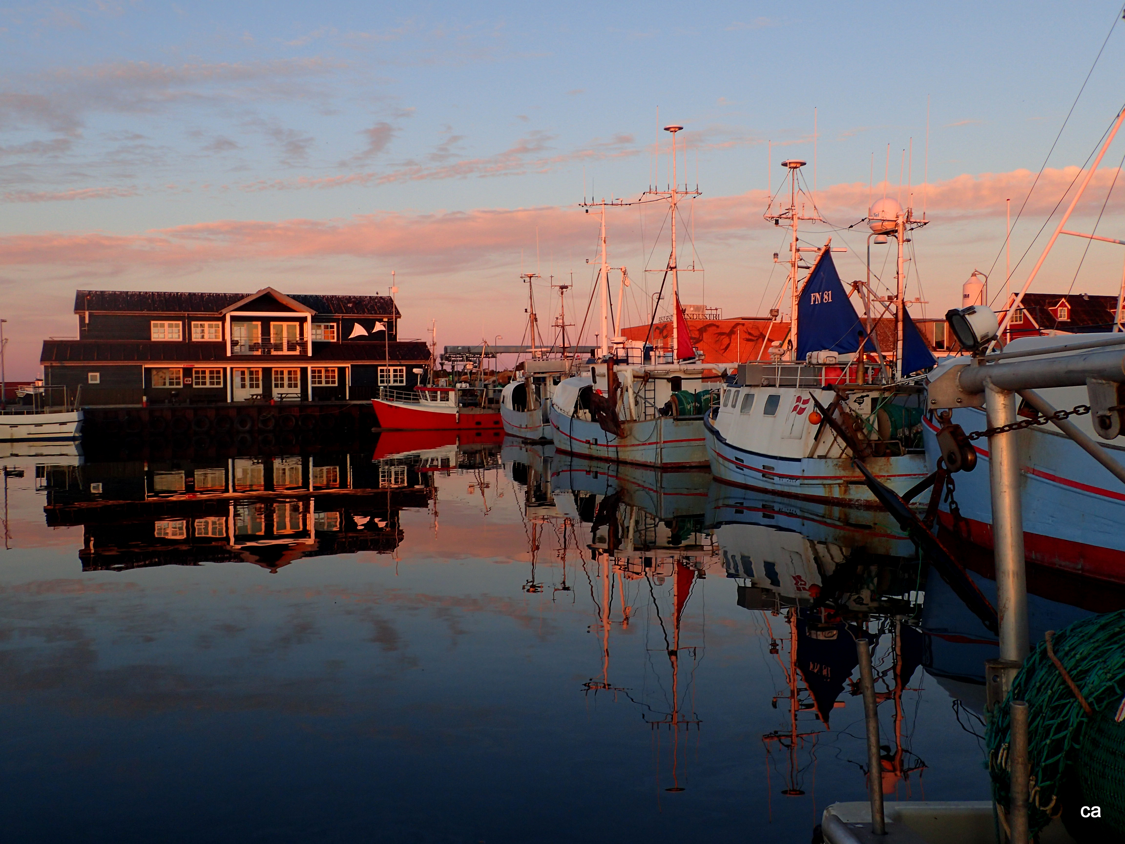 Østerby Havn aften Lys i Mørket 2023