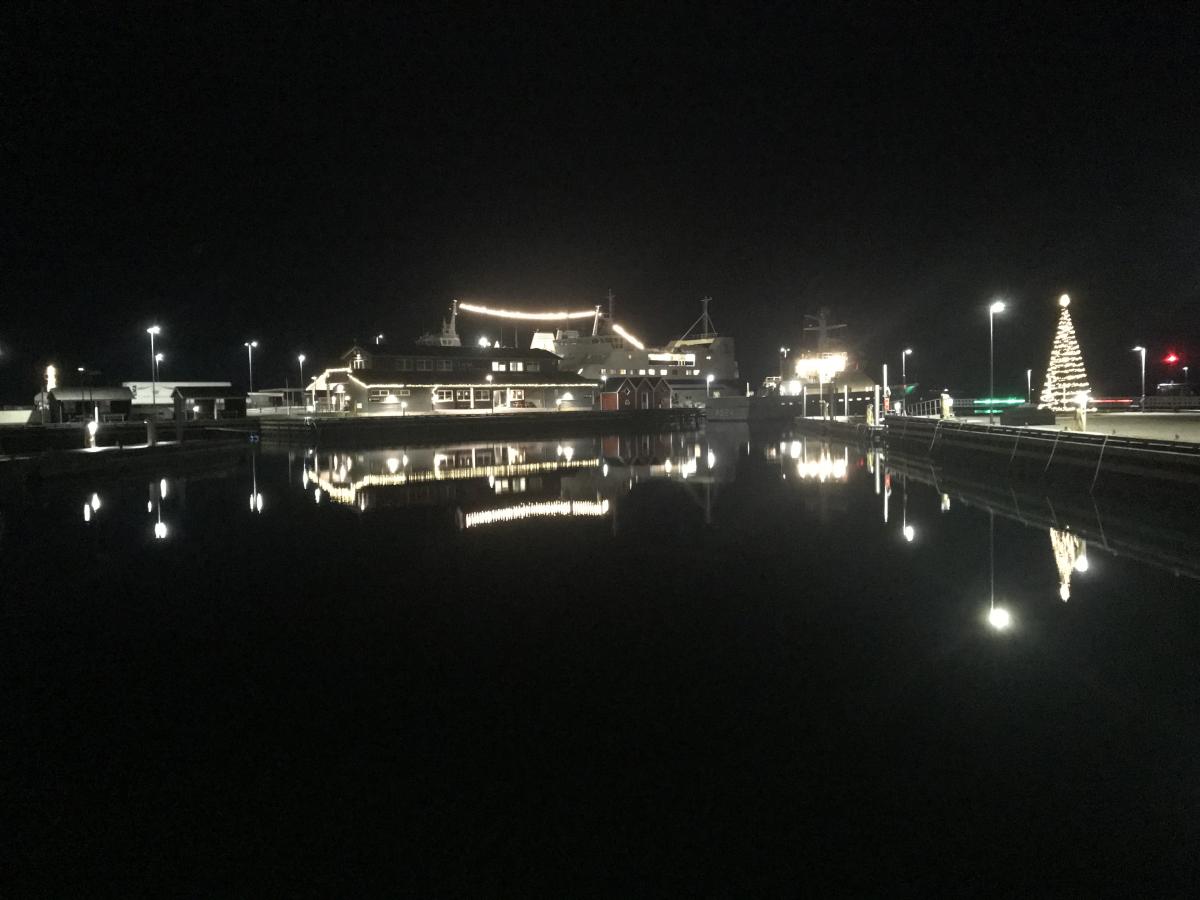 Jul på Vesterø Havn på Læsø