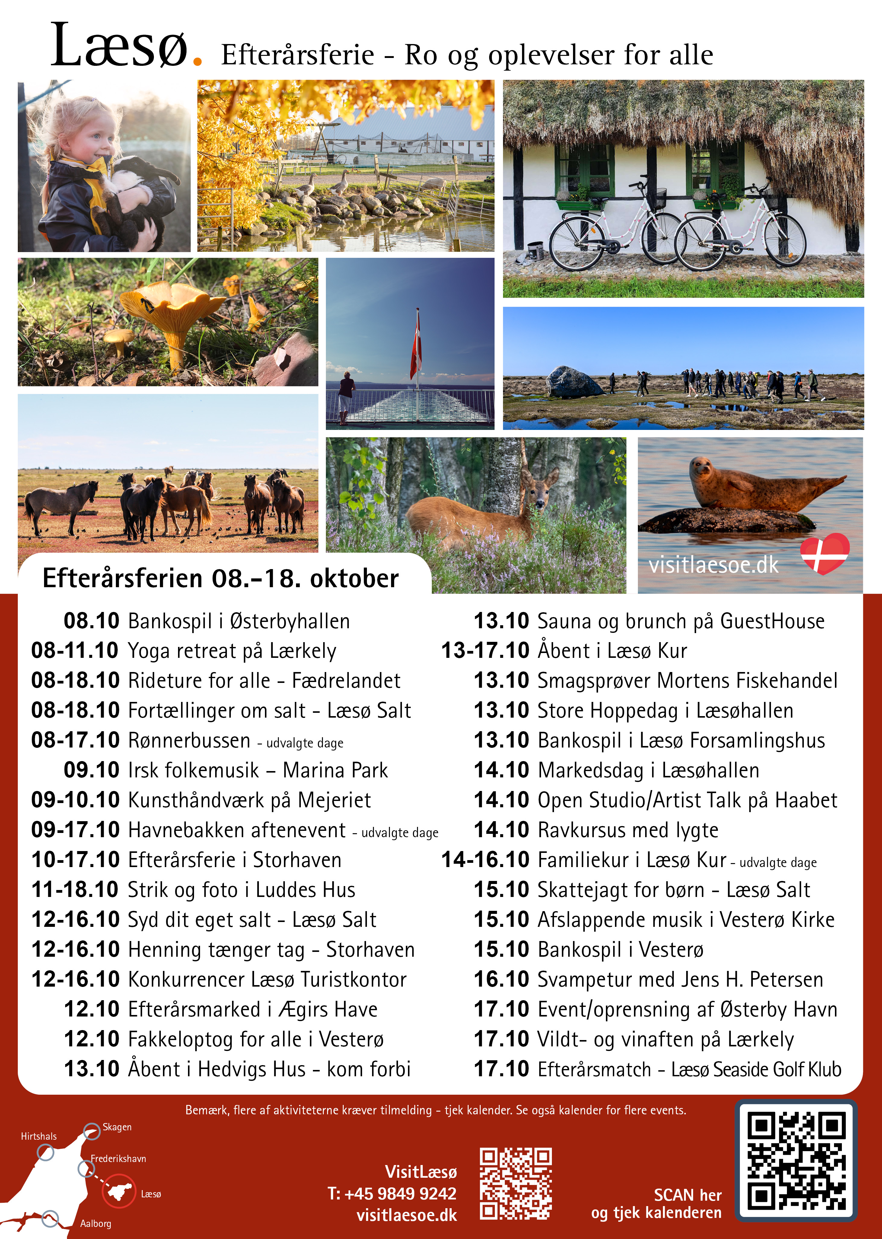 Efterårsferien på Læsø 2026 - plakat